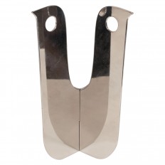 Tall silver plated bird sculpture